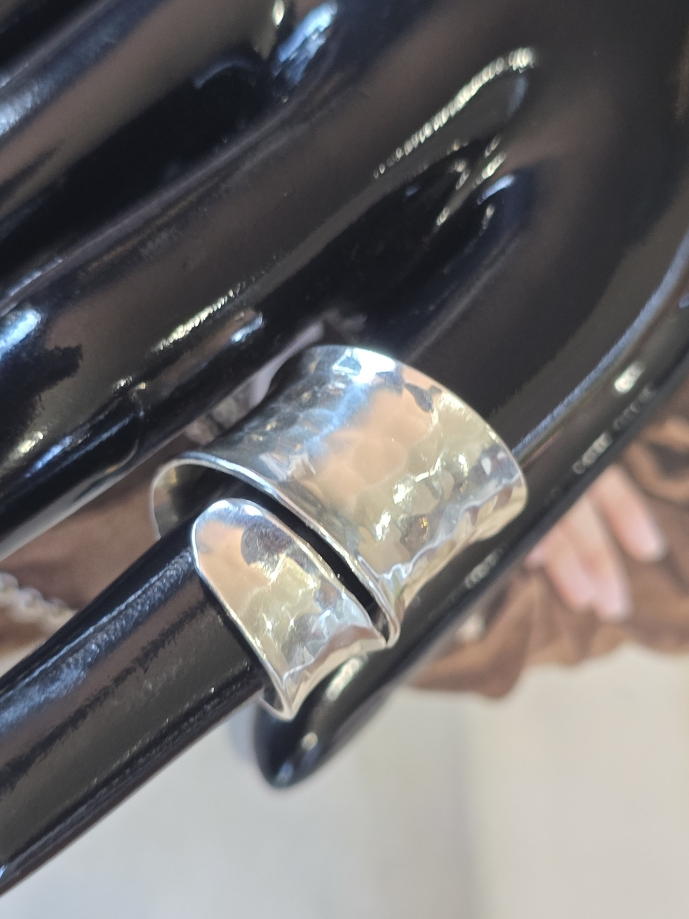 🆕️Hammered Silver Wide Open Cuff Ring - Sterling  Silver ~Taxco